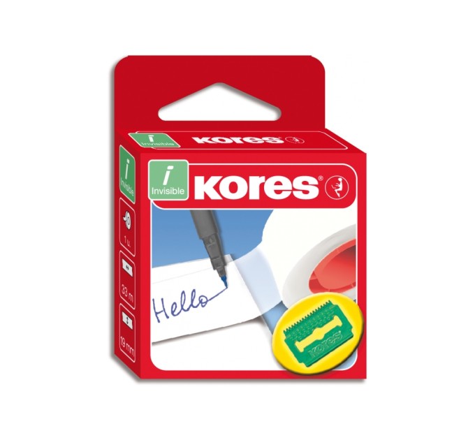 Стрічка клейка канцелярська Kores, матова, 19мм*33м