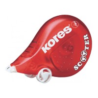Коректор стрічковий Kores SCOOTER, 4,2 мм х 8м,  червоний