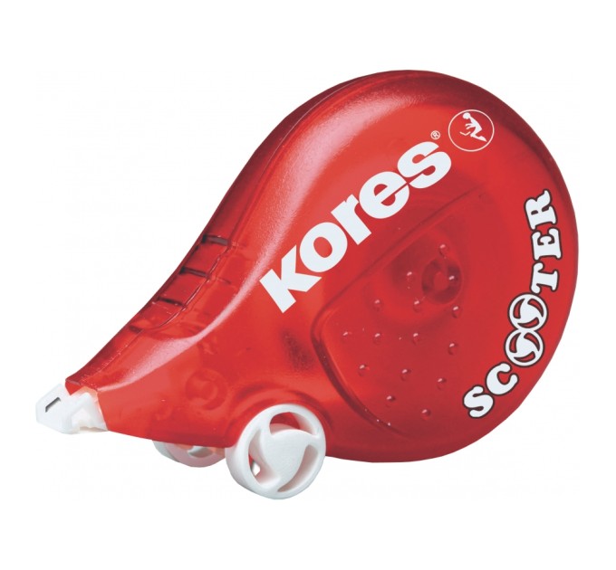 Коректор стрічковий Kores SCOOTER, 4,2 мм х 8м, червоний