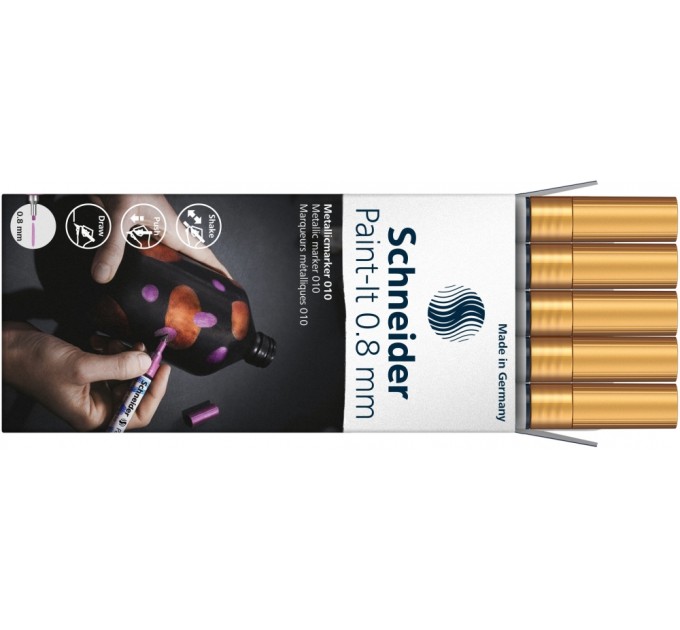 Маркер металік SCHNEIDER PAINT-IT 0,8 мм, золотий