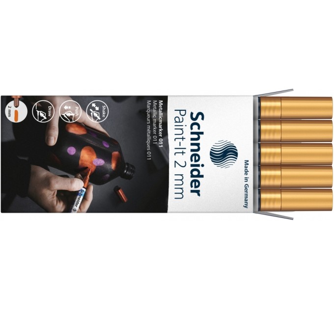 Маркер металік SCHNEIDER PAINT-IT 2.0 мм, золотий