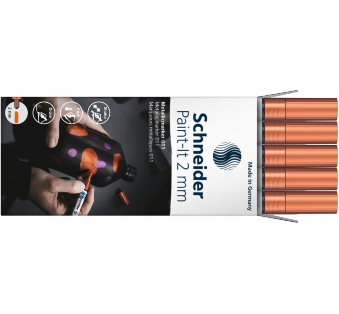 Маркер металік SCHNEIDER PAINT-IT 2.0 мм, мідний