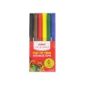 Фломастери Animal world, 6 кольорів