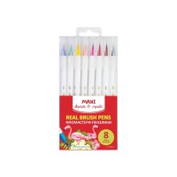 Фломастери-пензлики REAL BRUSH, 8 кольорів