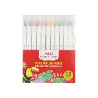 Фломастери-пензлики REAL BRUSH, 12 кольорів
