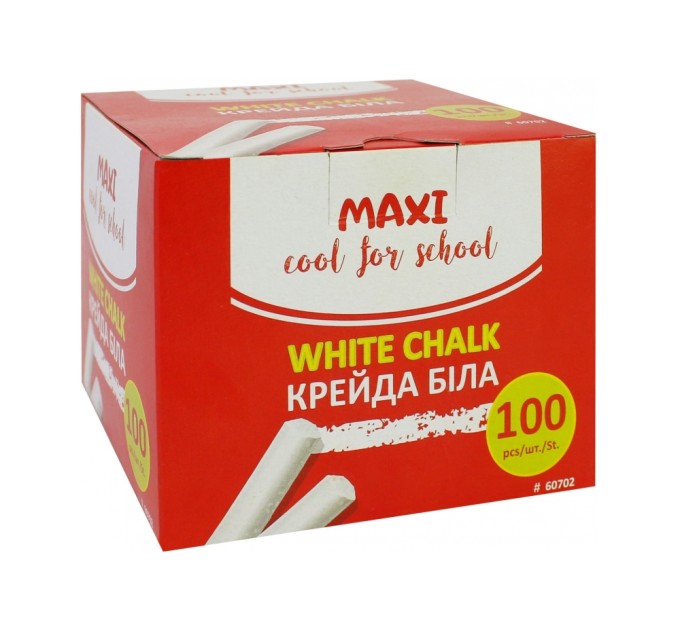 Крейда шкільна біла Fresh Ideas, 100 шт.