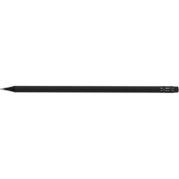 Олівець чорнографітний круглий Optima All BLACK HB корпус чорний, з гумкою