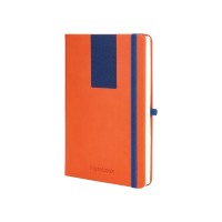 Діловий записник COMBI-5, А5, тверда обкладинка, гумка, білий блок лінія