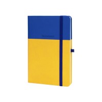 Діловий записник COMBI-8, А5, тверда обкладинка, гумка, білий блок лінія