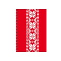 Блокнот "Орнамент", А6, бічна спіраль, 80 аркушів., Пластикова повнокольорова обкладинка, папір -офс