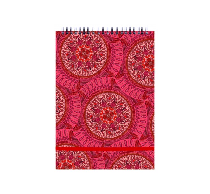Блокнот з гумкою, "Калейдоскоп" А4 ", 120 арк, асорті, кліт.