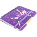 Блокнот "ExpressViolet", B6, пластикова обкл., спіраль, з розділювачами., 100 арк., клітинка