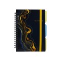 Блокнот "DESIGN 41", B6, пластикова обкл., спіраль, з розділювачами., 100 арк., клітинка