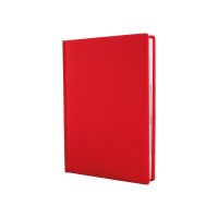 Щоденник недатований, Optima тиснення Notebook, Vivella, кремовий блок, червоний, клітинка, А5