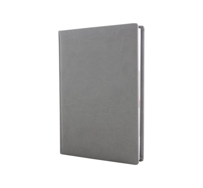 Щоденник недатований, Optima тиснення Notebook, Vivella, кремовий блок, клітинка, сірий, А5