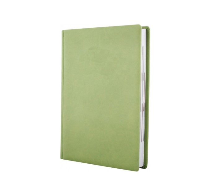 Щоденник недатований, Optima тиснення Notebook, Vivella, кремовий блок, клітинка, фісташковий, А5