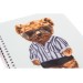 Блокнот "Pets Fashion: Bear" А5, пластикова обкладинка, ПВХ спіраль, 80 арк., клітинка