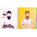 Блокнот "Selfie: Tatoo", B5, обкл. пластик+картон, ПВХ спіраль, розділювачі, 120 арк., кліт.