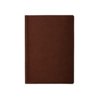 Щоденник недатований, Optima DUBLIN, коричневий, А5, кремовий блок, лінія, А5