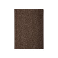 Щоденник недатований, Optima TWEED,  А5, кремовий блок, клітинка, коричневий, А5