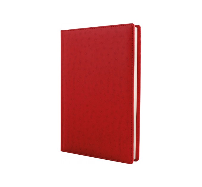 Щоденник недатований Cabinet, Ostrich, червоний, А5