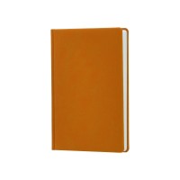 Щоденник недатований, NUBUCK, кремовий блок, клітинка, світло-коричневий, А5