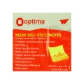 Стікери Optima, 75x75, зелені неон, 100 арк.