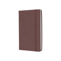 Діловий записник MAGIC, А5, тверда обкладинка, гумка, білий блок клітинка, коричневий