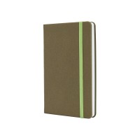 Діловий записник MAGIC, А5, тверда обкладинка, гумка, білий блок клітинка, фісташковий