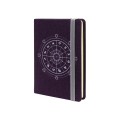 Діловий записник ZODIAC, А6, тверда обкладинка текстиль, гумка, кремовий блок лінія