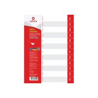 Роздільник аркушів А4 Optima, пластик, JAN-DEC , по місяцям