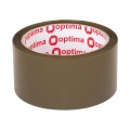 Стрічка клейка пакувальна (скотч) Optima, коричнева, 48мм*60м