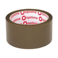 Стрічка клейка пакувальна (скотч) Optima Extra, коричнева, 48мм*50м