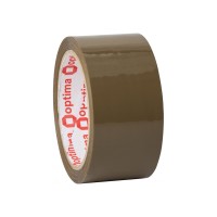 Стрічка клейка пакувальна (скотч) Optima Extra, коричнева, 48мм*70м