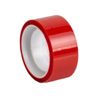 Стрічка клейка канцелярська декоративна 18 мм x 10 м Optima, червона