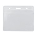 Бейдж горизонтальний, 95х58 мм замок zip lock, PVC