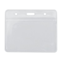 Бейдж горизонтальний, 95х58 мм замок zip lock, PVC