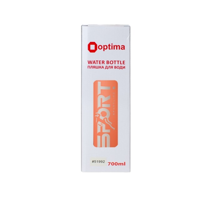 Пляшка для води, Optima, Grippy, 700 мл, orange