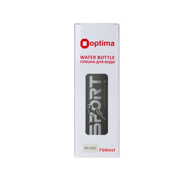 Пляшка для води, Optima, Grippy, 700 мл, grey