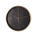 Годинник настінний металевий Optima MARBLE, чорний мармур