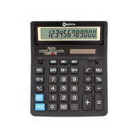 Калькулятор настільний Optima, 12 розрядів, розмір 203*158*30.5 мм