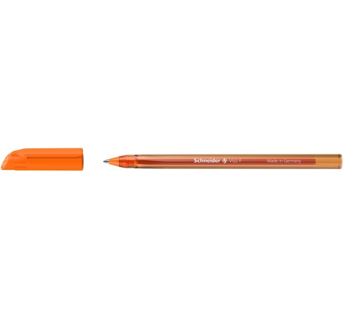 Ручка масляна SCHNEIDER VIZZ F 0,5 мм, колір чорнил помаранчевий