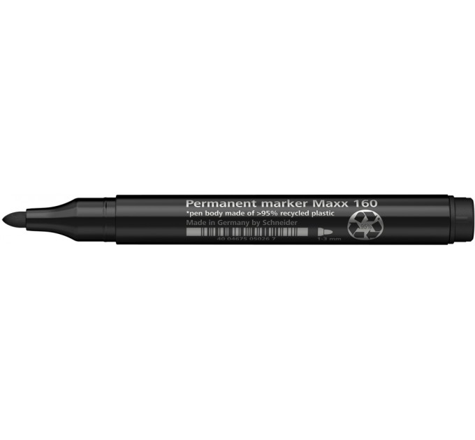 Маркер перманентний (спиртовий) SCHNEIDER MAXX 160 1-3 мм, чорний