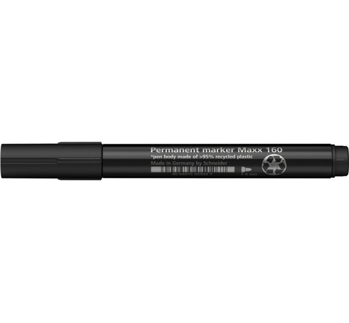 Маркер перманентний (спиртовий) SCHNEIDER MAXX 160 1-3 мм, чорний