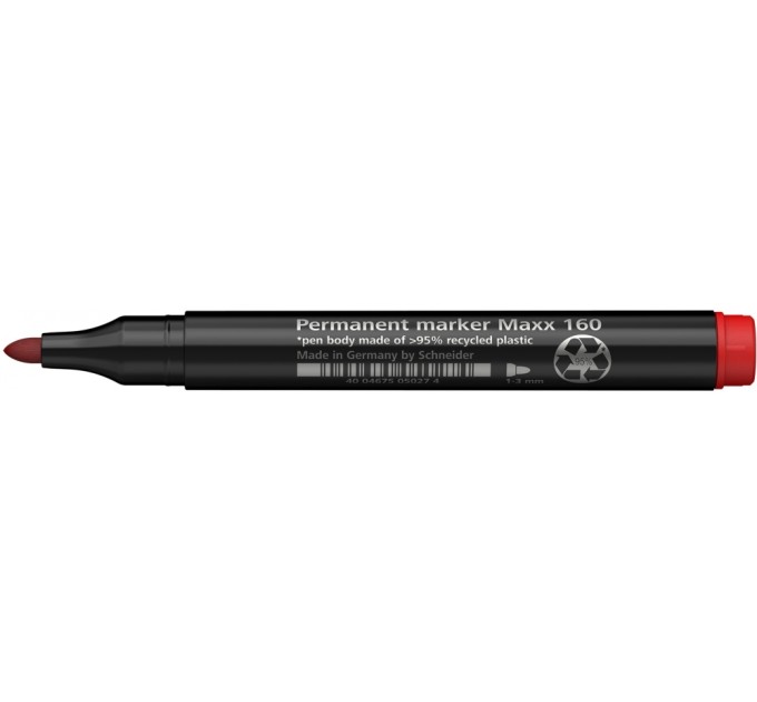 Маркер перманентний (спиртовий) SCHNEIDER MAXX 160 2-3 мм, червоний