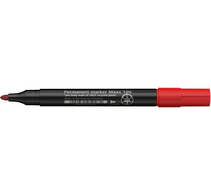 Маркер перманентний (спиртовий) SCHNEIDER MAXX 160 2-3 мм, червоний