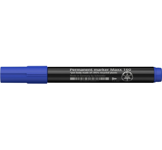 Маркер перманентний (спиртовий) SCHNEIDER MAXX 160 2-3 мм, синій