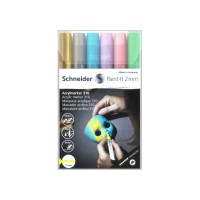 Набір акрилових маркерів для декорат. та художніх робіт SCHNEIDER PAINT-IT 310 2,0 мм, 6 кольорів