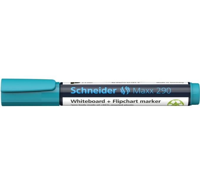 Маркер для дошок та фліпчартів SCHNEIDER MAXX 290, бірюзовий