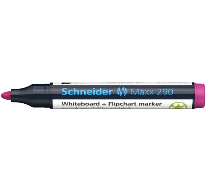 Маркер для дошок та фліпчартів SCHNEIDER MAXX 290, рожевий